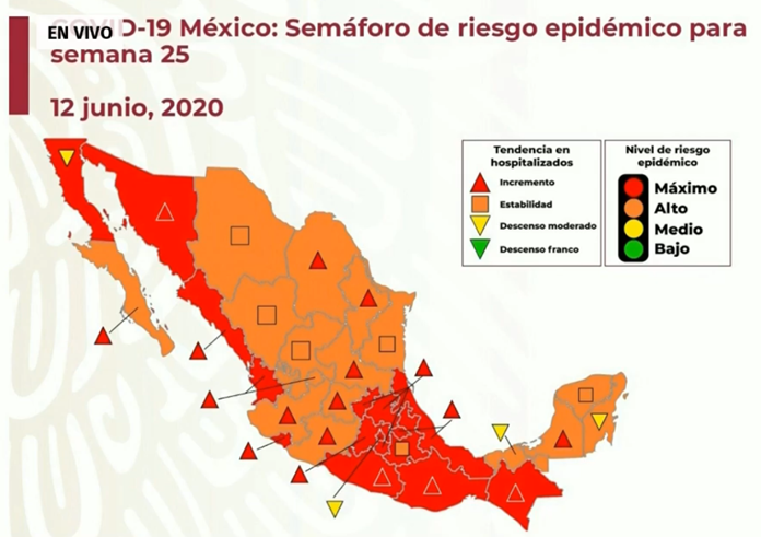 EL SEMÁFORO EN #SONORA, EN ROJO Y A LA ALZA
