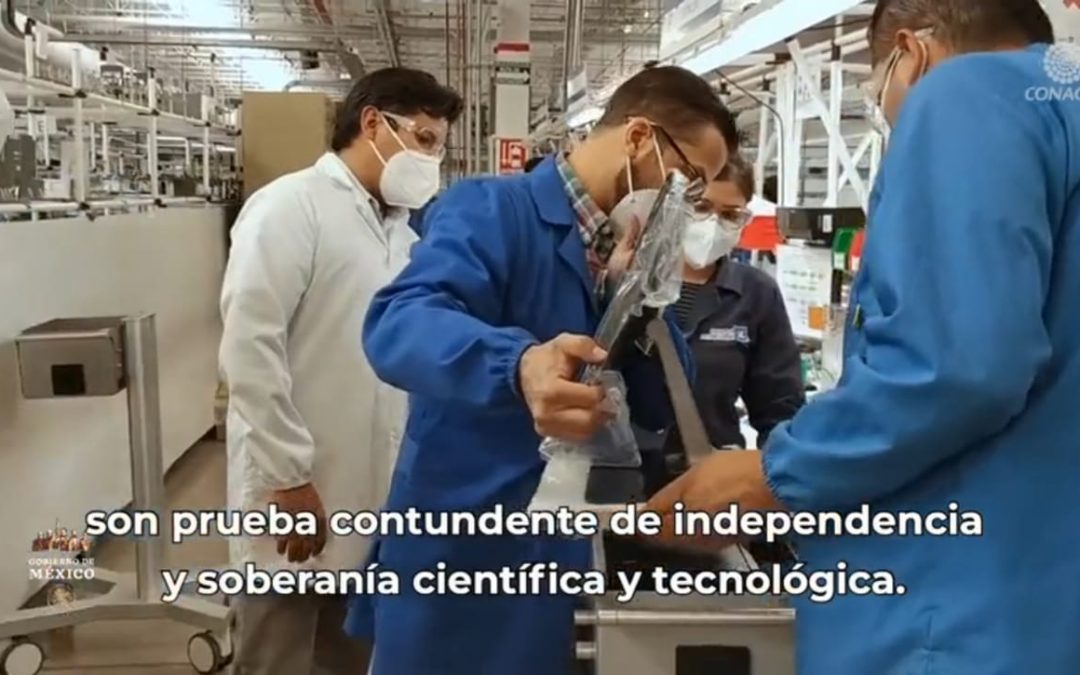 Mil ventiladores en proceso de fabricación con diseño y patente mexicanos, anuncia Conacyt