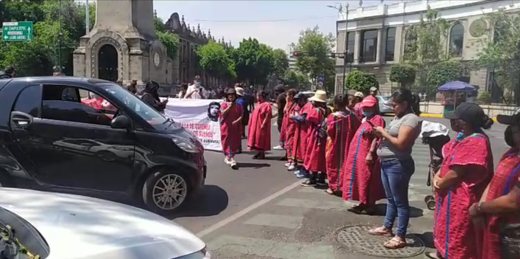 Se manifiesta comunidad Triqui en CDMX