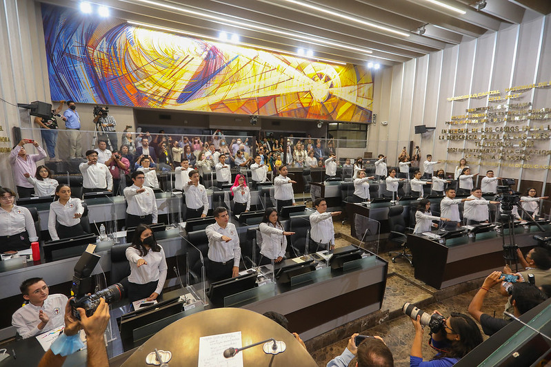 Parlamento Juvenil 2022 sesionó hoy en el Congreso