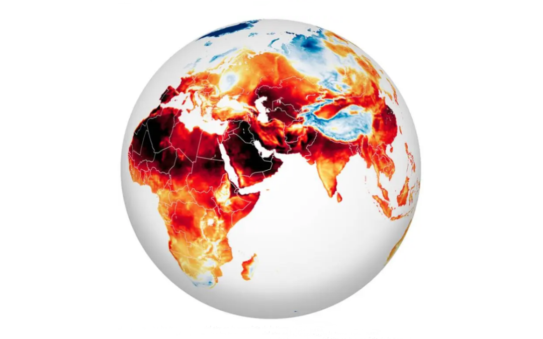 Arde la Tierra: mapa de la NASA muestra la ola de calor en el mundo