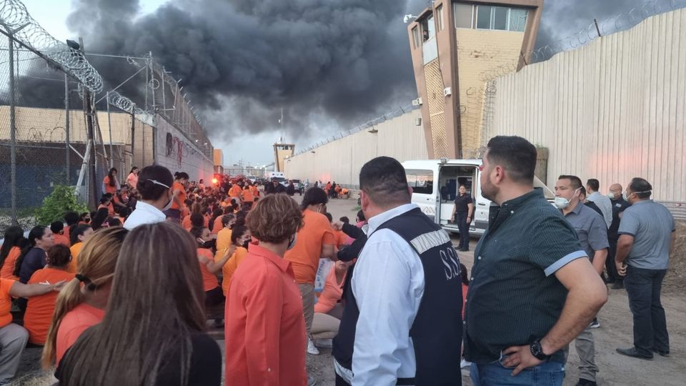 Bajo control la situación en el Cereso 1 tras incendio: Secretaría de Seguridad