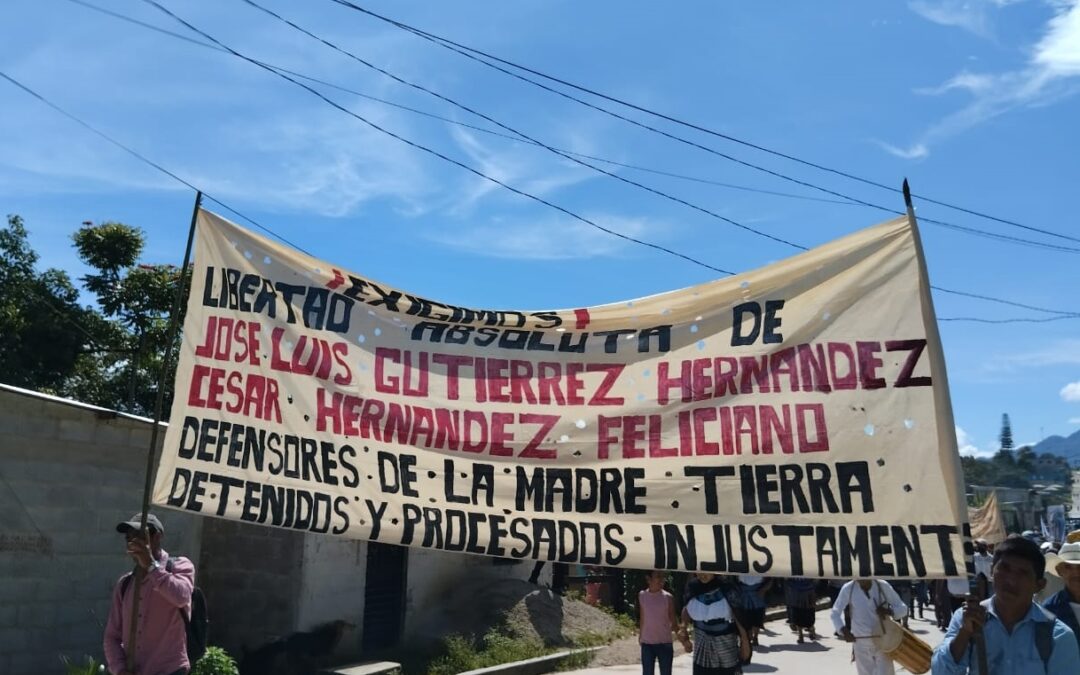 Marcha-Procesión de tseltales para exigir la libertad de líderes comunitarios presos y perseguidos