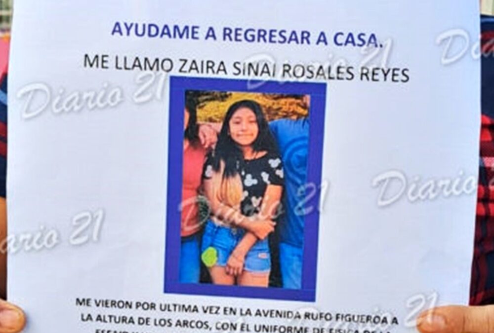 Desaparece estudiante de secundaria, familiares piden apoyo a la gobernadora para su localización