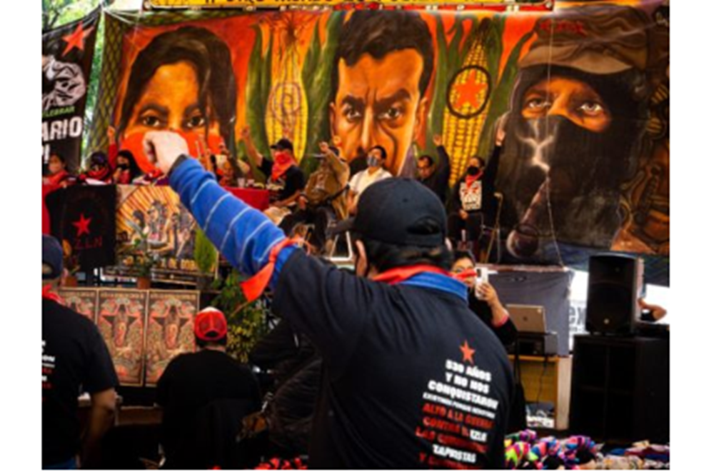 “Otomí, otomí, ya chingamos al INPI, y de aquí no nos vamos a salir”: comunidad Otomí celebra el Día de la Resistencia y la Dignidad Indígena