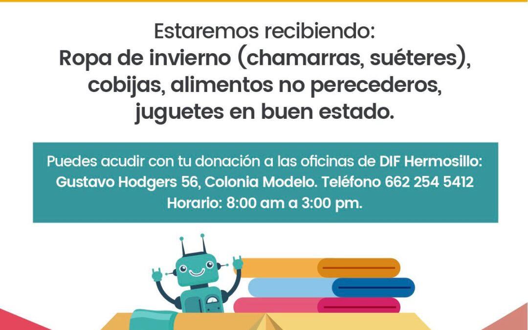 Activará DIF Hermosillo centro de acopio para donaciones de ropa de  invierno y juguetes - Libera Radio