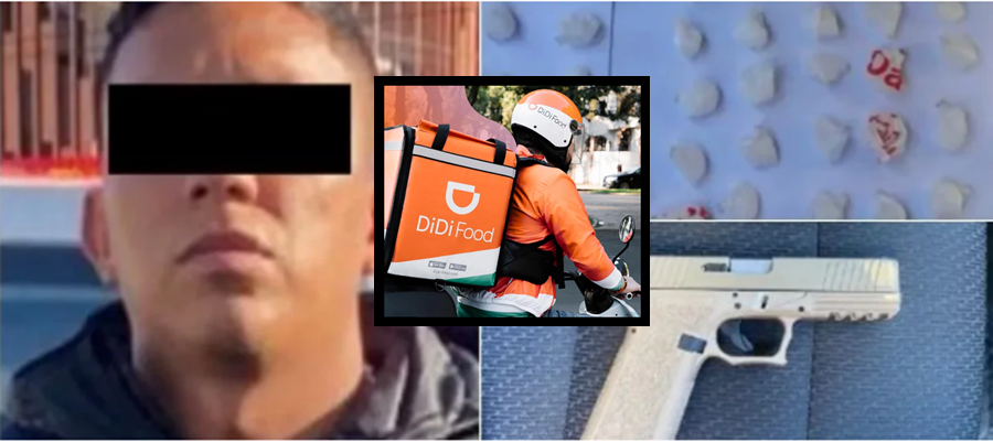 Detienen a Didi foods que entregaba drogas a domicilio