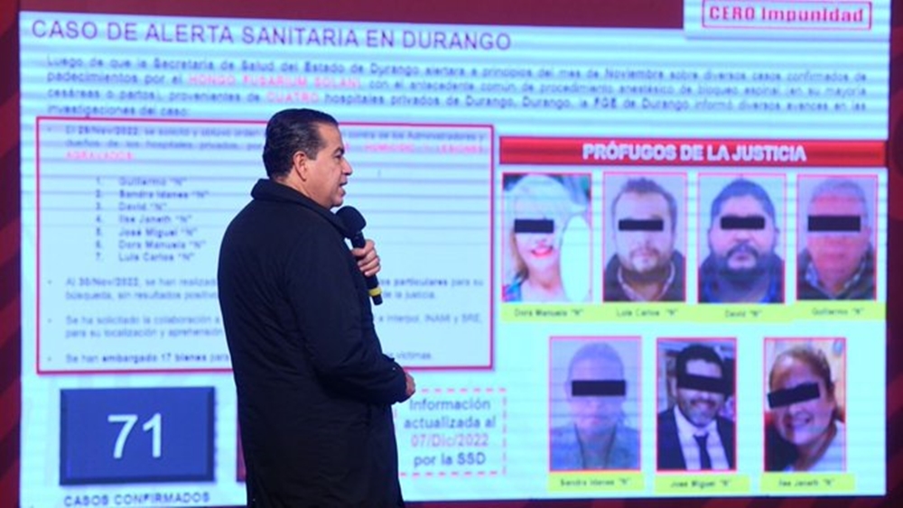 INM emite alerta migratoria para dar con responsables de hospitales privados en Durango