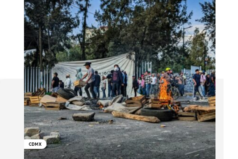 Después de ocho días de bloqueos, gobierno de la CDMX cancela obras de SACMEX en San Gregorio Atlapulco
