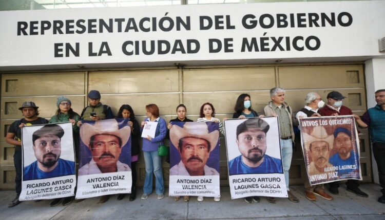 Manifestaciones en Michoacán, Ciudad de México y Mérida por la presentación con vida de Ricardo Lagunes y Antonio Díaz