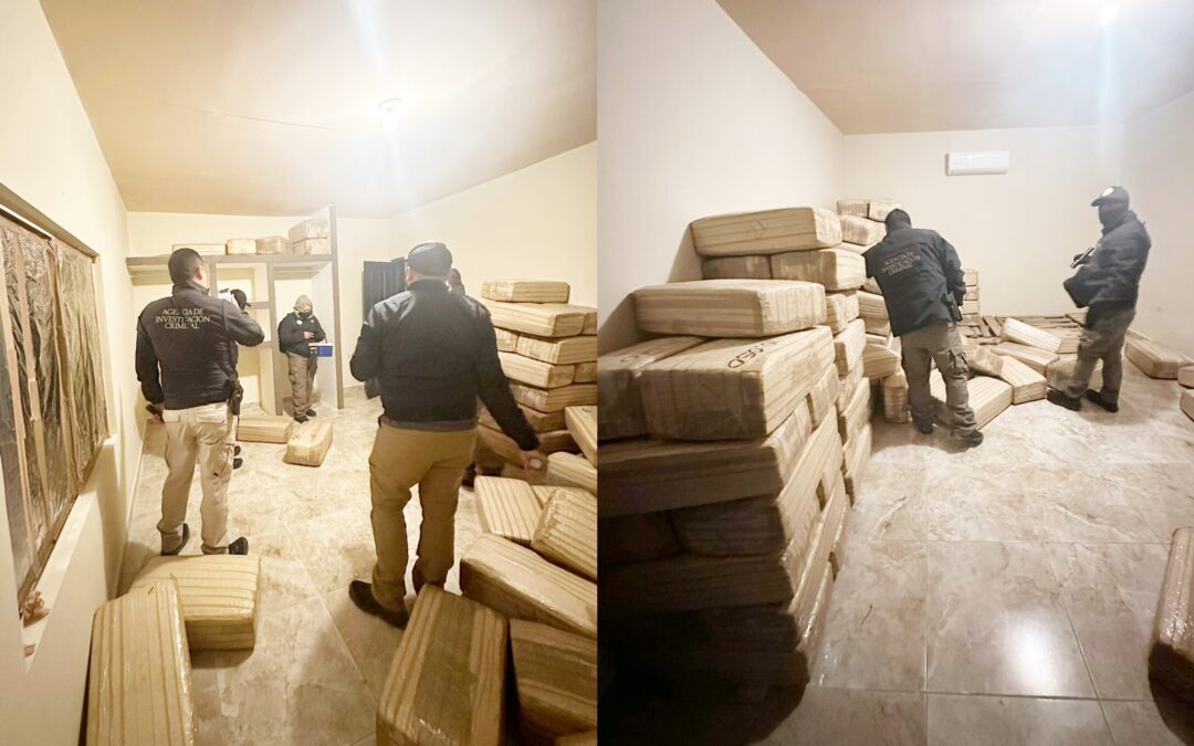 Aseguran más de una tonelada de marihuana en San Luis Río Colorado