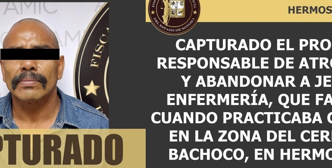 Capturan a presunto responsable de muerte de enfermero Raúl Alberto Pacheco