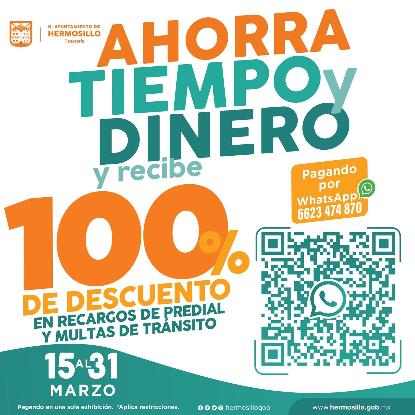 Podrán pagar contribuciones municipales a través de WhatsApp (1)