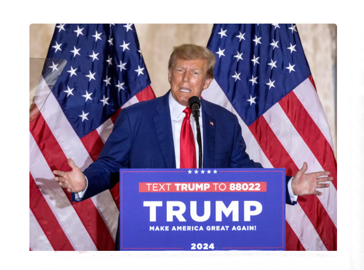 Trump habla tras su acusación: “Nunca pensé que algo así ocurriría”