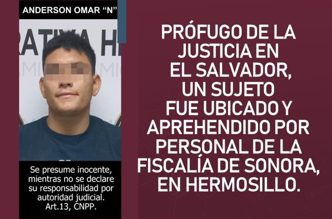 Detienen a integrante de la Mara Salvatrucha en Hermosillo