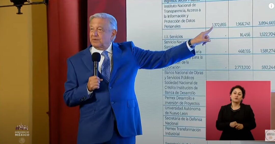 AMLO exhibe en la mañanera contratos por mil 400 mdp de Xóchitl Gálvez