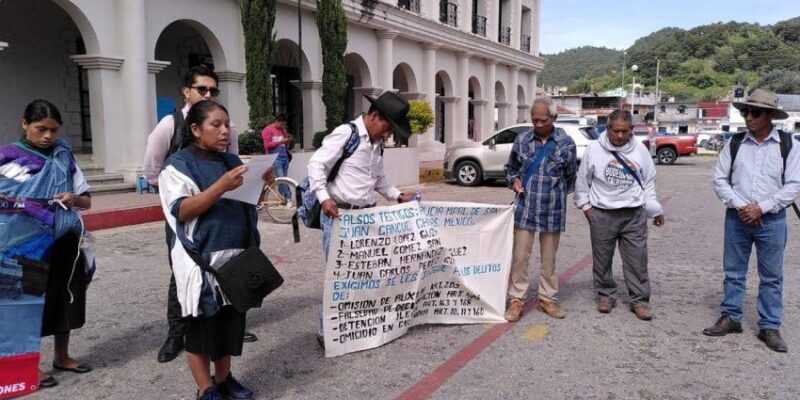 Denuncia pública de familiares de los presos de San Juan Cancuc