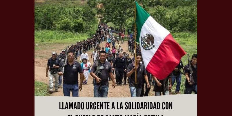 Llamado urgente a la solidaridad con el pueblo de Santa María Ostula