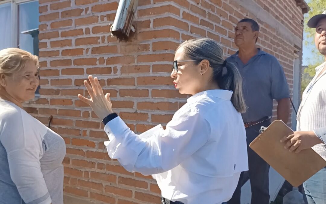 A través de Sedesson, se entregan 17 cuartos dormitorios y obras de drenaje en Huachinera y Granados