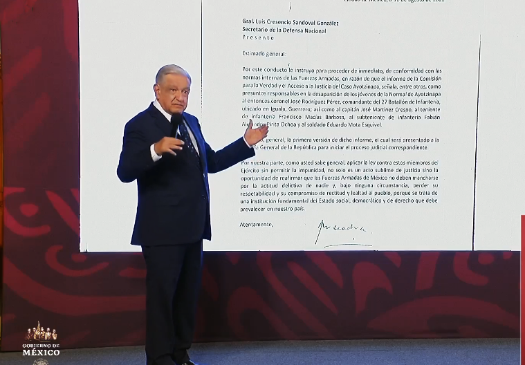 Gobierno de México responderá a pliego petitorio de familias de 43 normalistas de Ayotzinapa