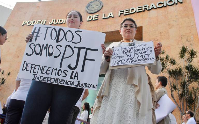 Trabajadores del PJF hacen paro nacional por desaparición de fideicomisos