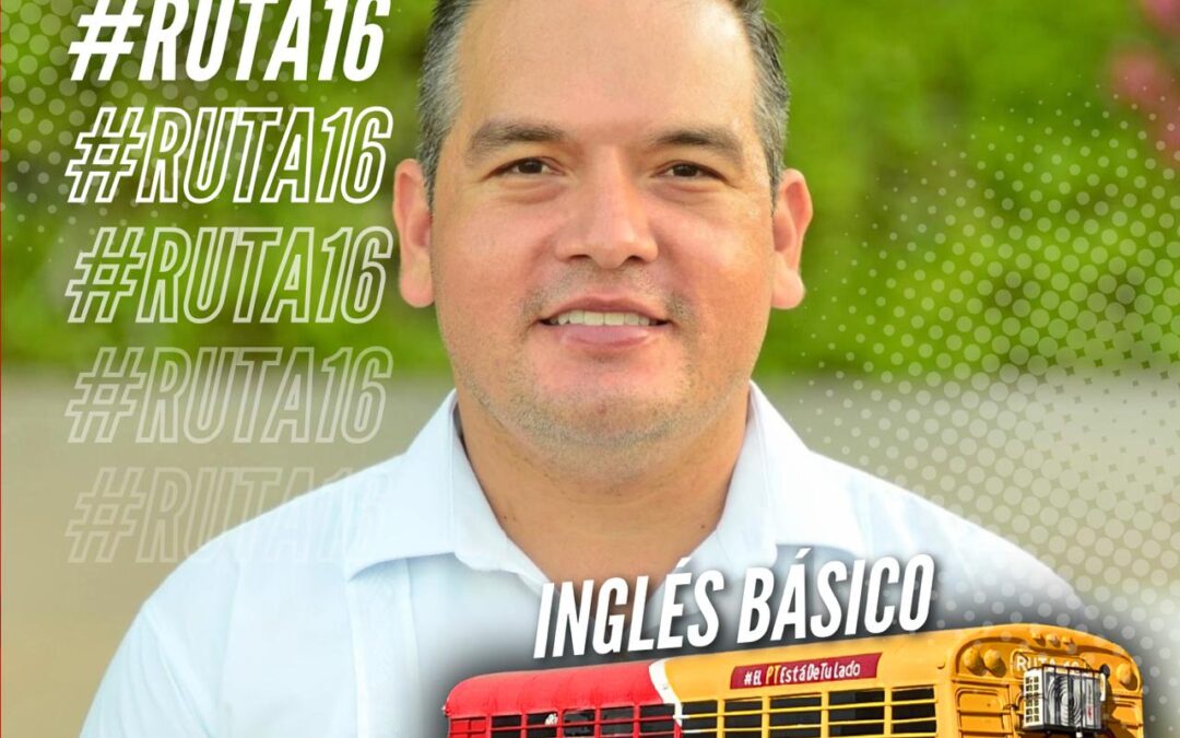 Clases de inglés gratuitas lleva el #Ruta16: diputado Iram Solís