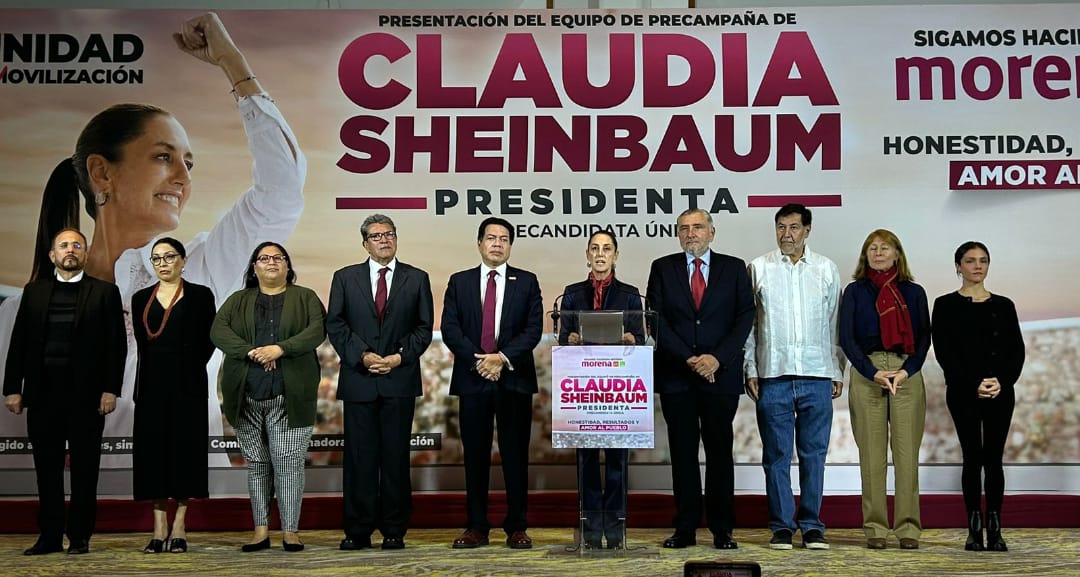 Claudia Sheinbaum presenta a su equipo de campaña