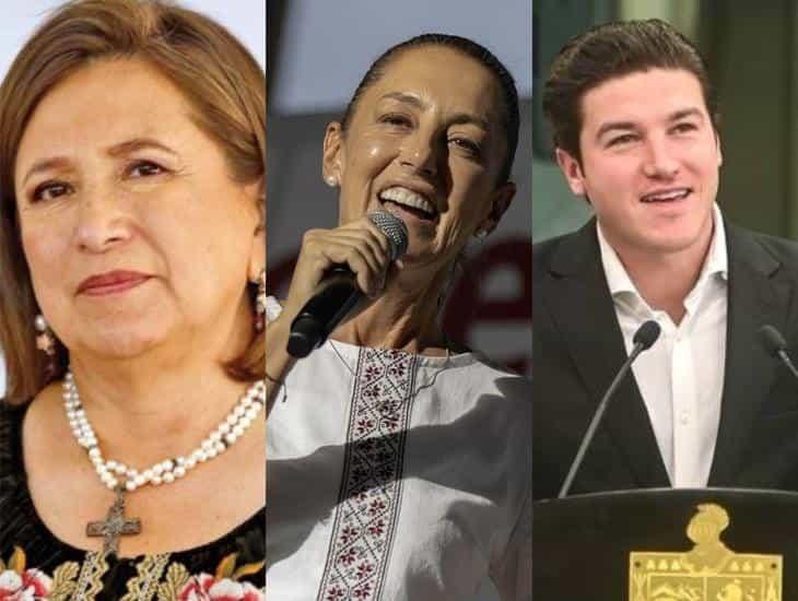 Claudia Sheinbaum, Xóchitl Gálvez y Samuel García inician precampañas