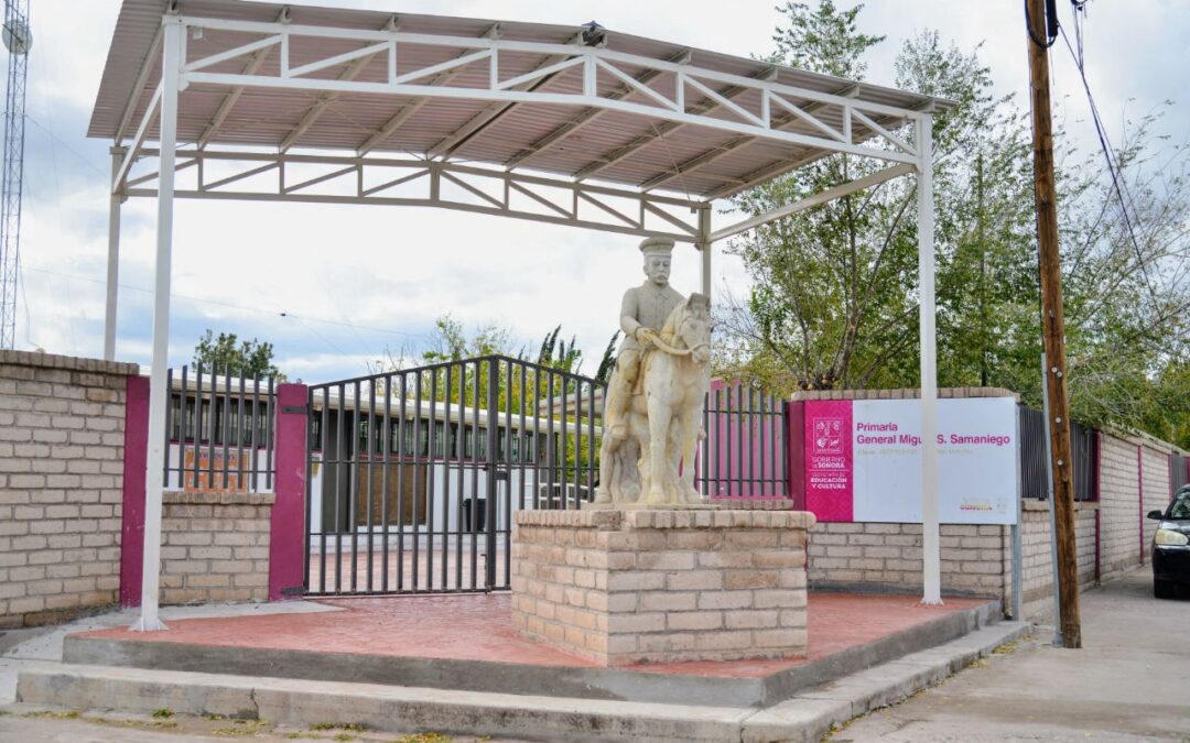 Gobierno de Sonora rehabilita escuela en Bavispe