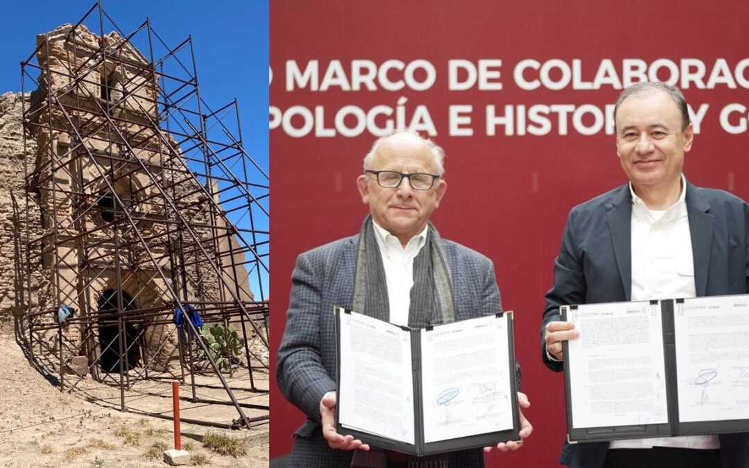 Misión de Cocóspera quedaría protegida: Gobierno de Sonora e INAH firman convenio