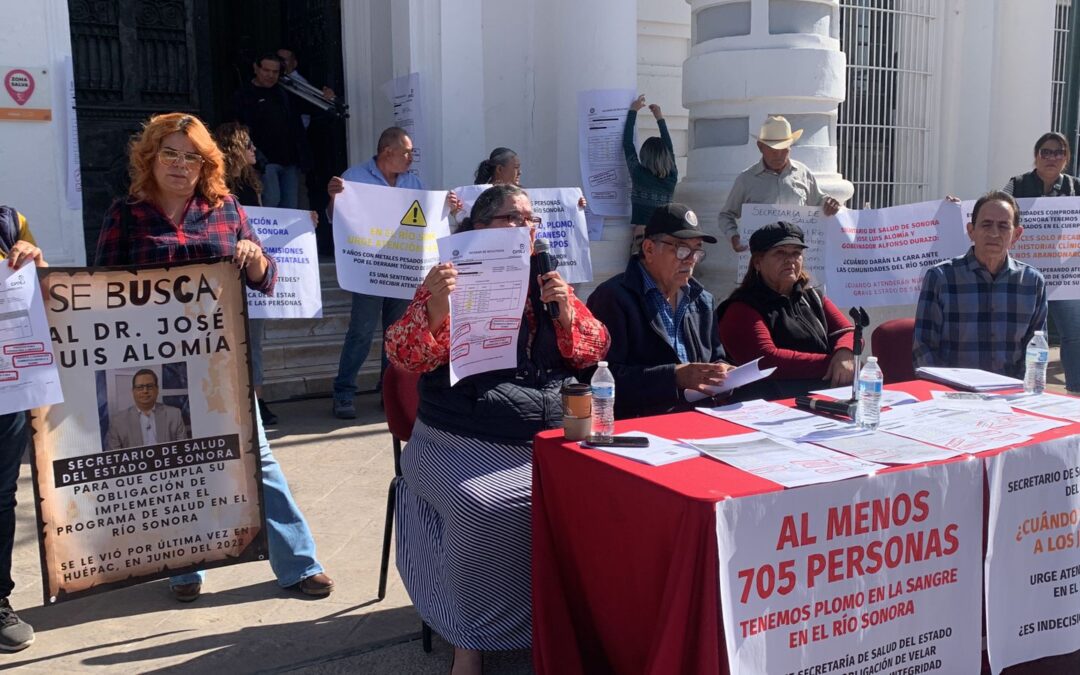 Casi 700 personas con plomo en el Río Sonora