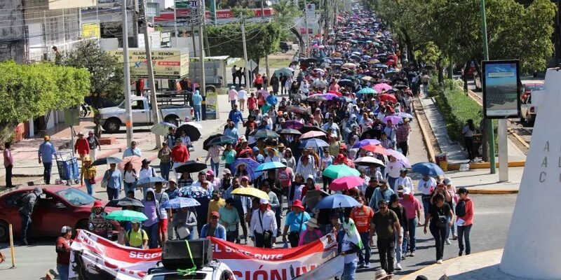 El magisterio se moviliza en Chiapas