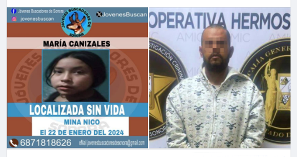 Fiscalía de Sonora aclara feminicidio de menor en Hermosillo