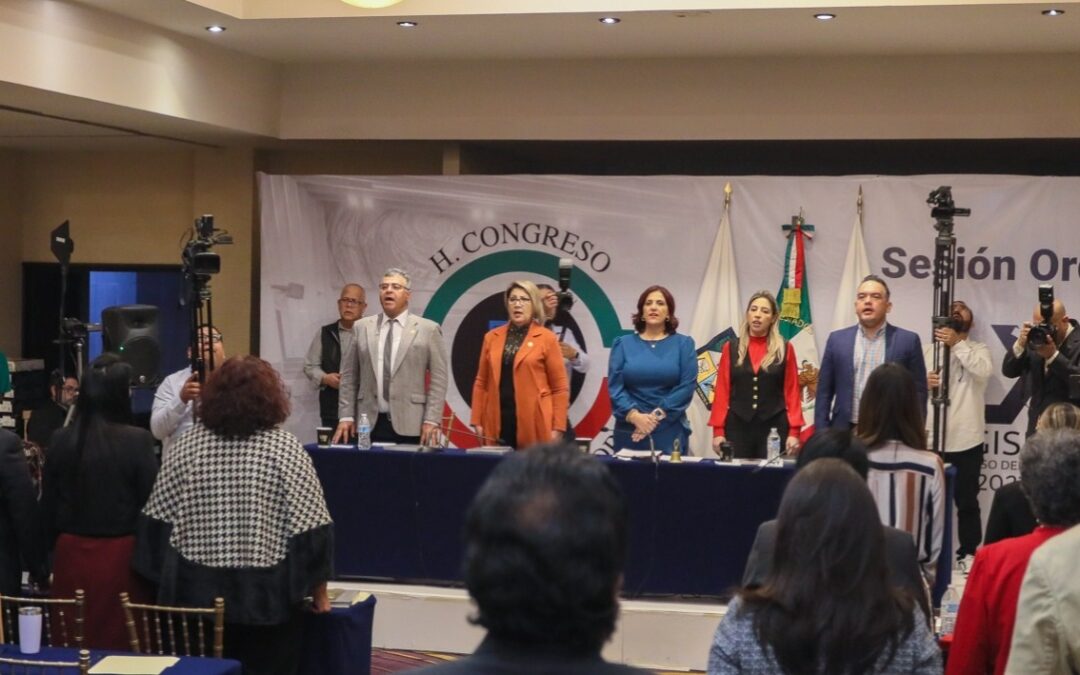 En sede alterna, Congreso de Sonora inaugura segundo periodo de sesiones ordinarias