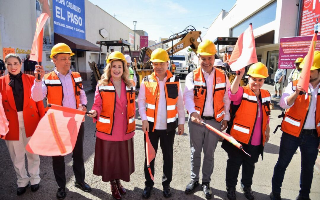 Inician modernización vial del centro histórico de Hermosillo