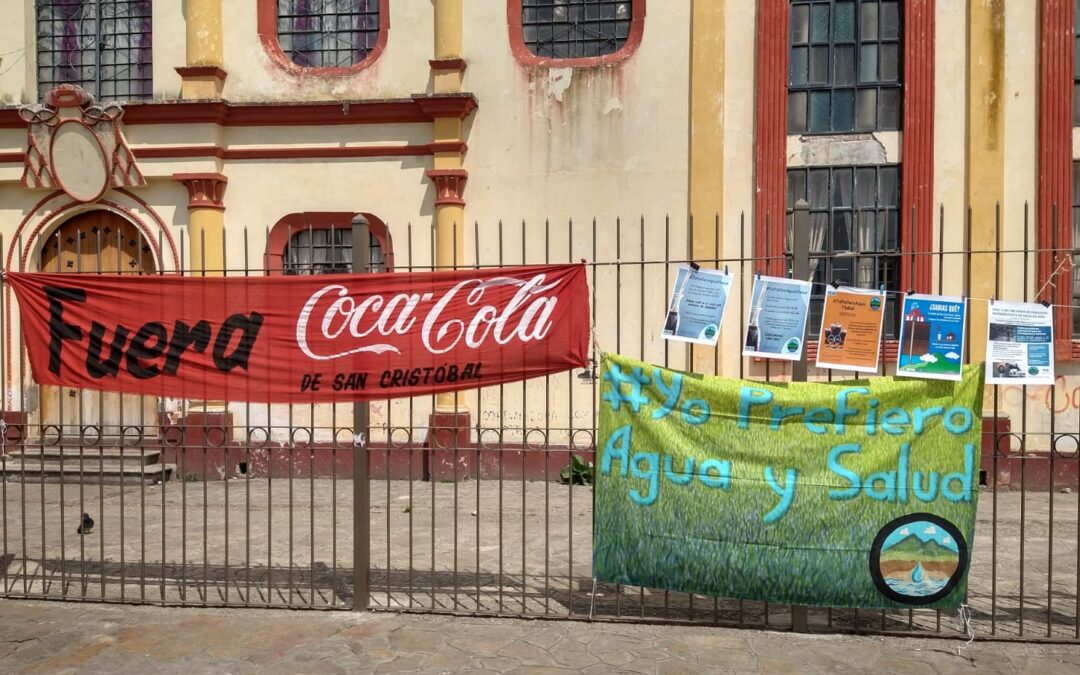Protestan en Chiapas por la defensa del agua, Femsa extrae un millón de litros de agua en San Cristóbal de las Casas
