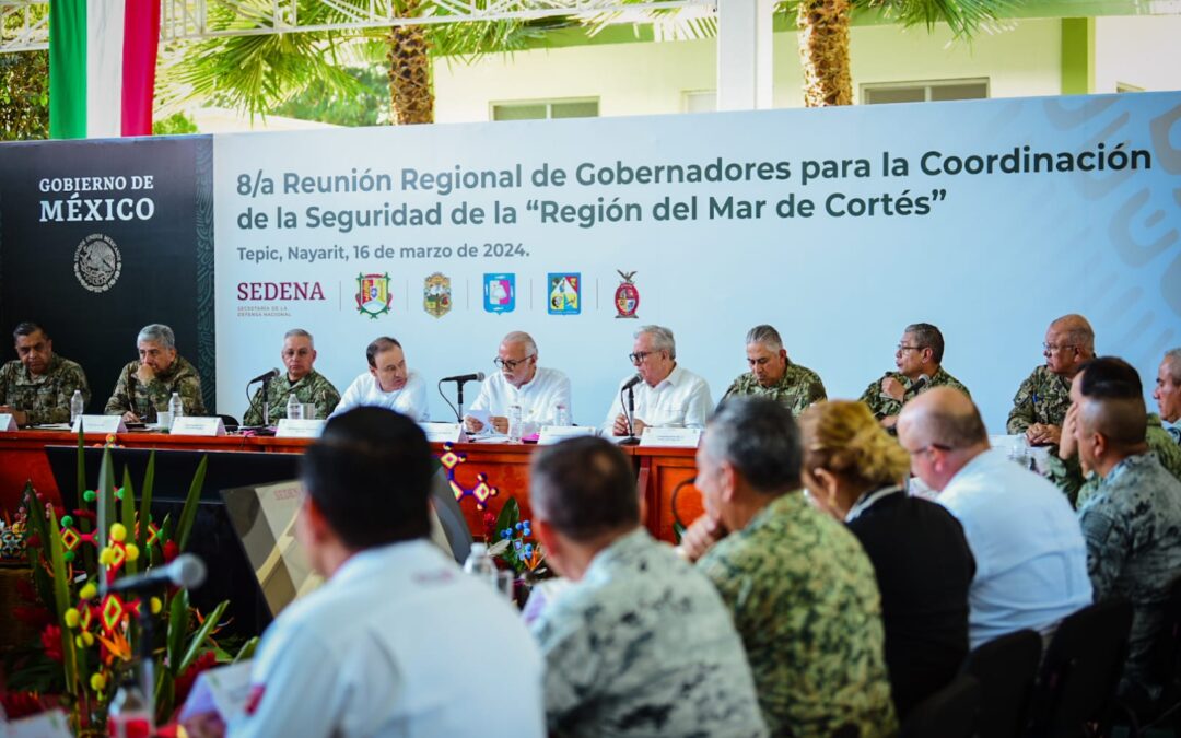 Asiste Gobernador a Octava Reunión para la Coordinación de Seguridad de la Región del Mar de Cortés