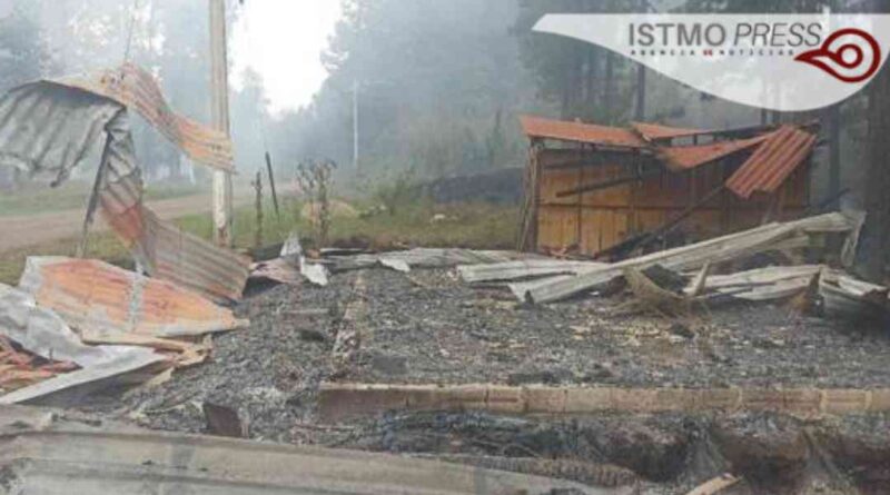 Incendian poblado de Oaxaca que “cuidaba” la Guardia Nacional