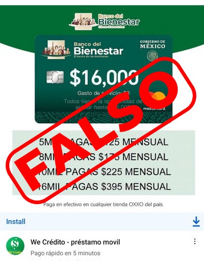 Secretaría de Bienestar alerta por prestamos y créditos falsos crpeditp