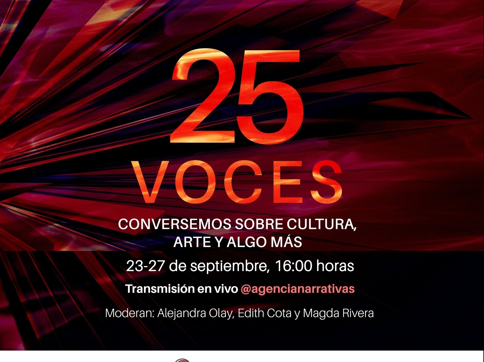 Conversemos sobre cultura, arte y algo más en el ciclo “25 voces” 125