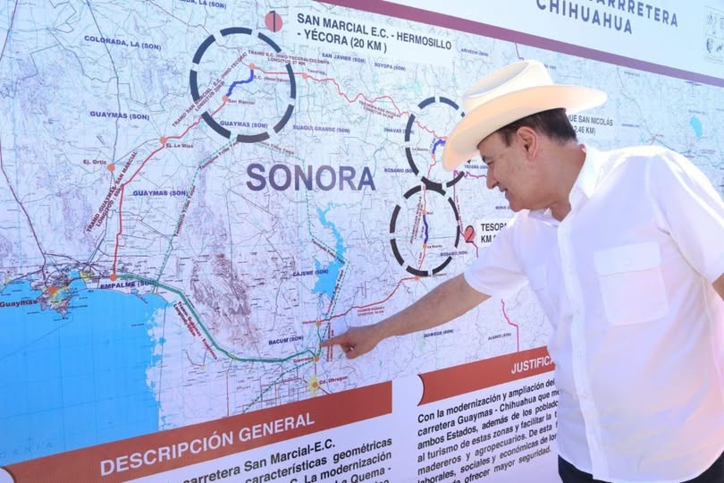 Sin lana en 2025, carretera Guaymas-Chihuahua: CSP