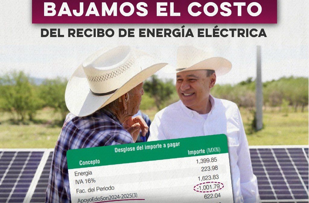 Durazo logra acuerdo con CFE para subsidio eléctrico en Sonora
