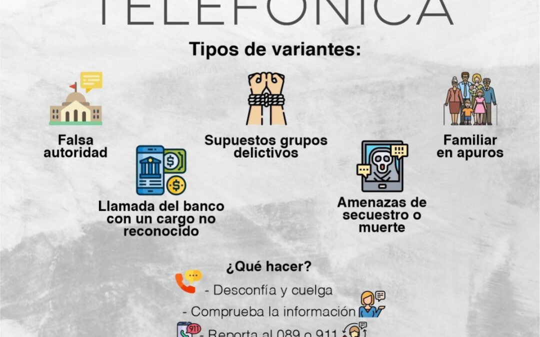 Siga las recomendaciones para prevenir la extorsión telefónica: SSP
