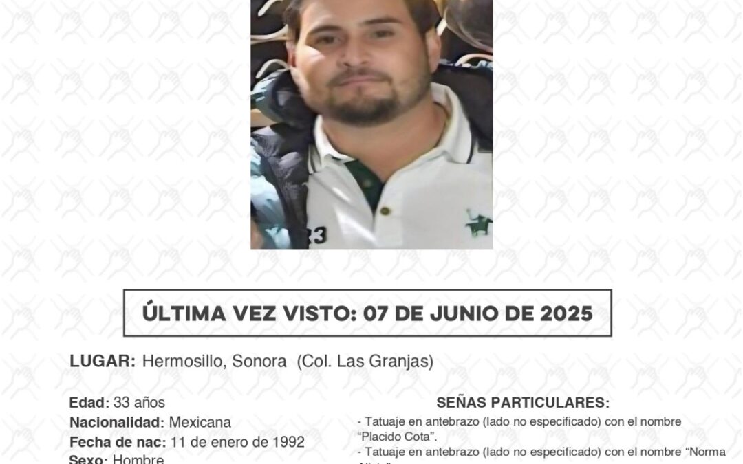 FGJES investiga desaparición de Jesús Francisco “N”, chofer de servicio por aplicación