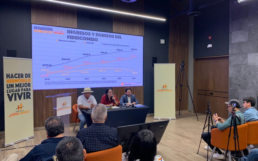 Presentan el estudio “¿Cómo vamos en el transporte público en Hermosillo?”