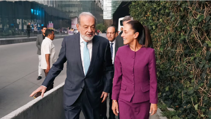 Carlos Slim y cúpula empresarial se reúnen con Sheinbaum para acelerar el Plan México