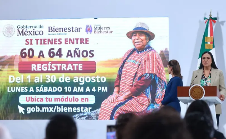 Abre registro para Pensión Mujeres Bienestar en todo el país