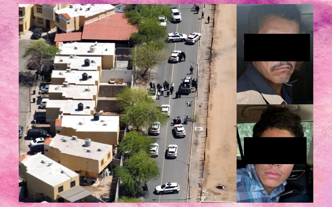 Detienen a dos presuntos agresores tras operativo con drones tácticos en Hermosillo