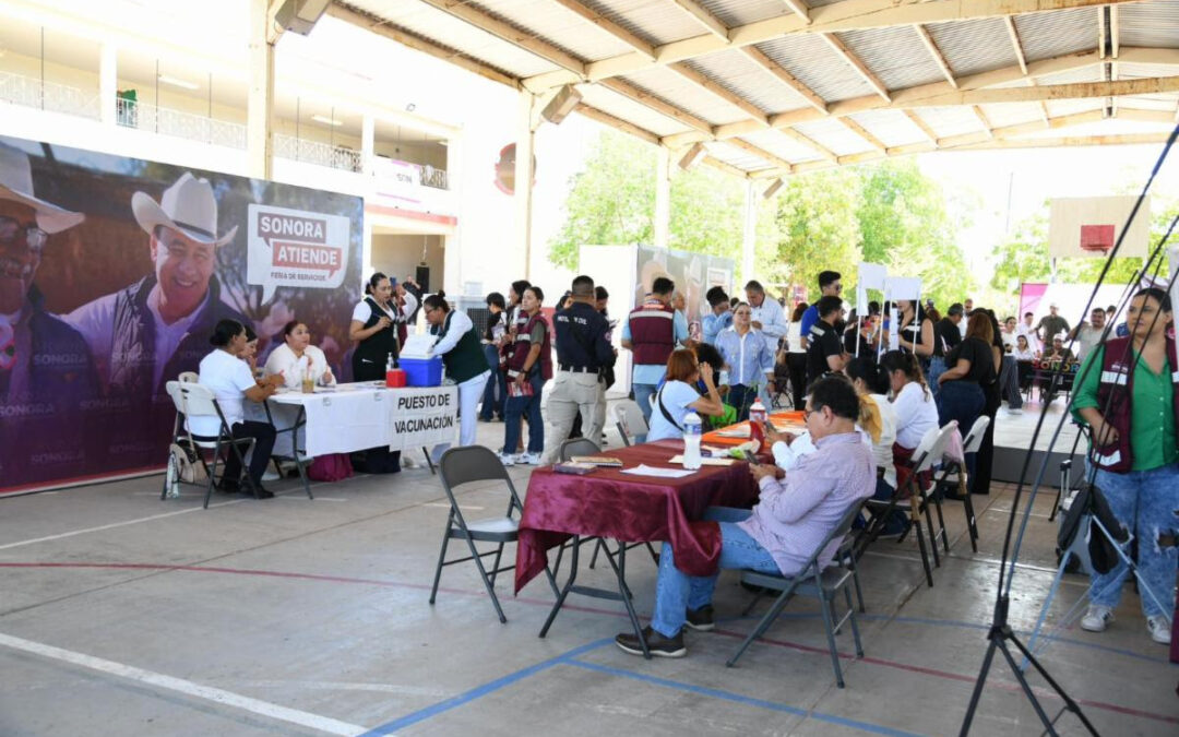 Llevan a familias empalmenses los servicios gratuitos de la feria “Sonora Atiende”
