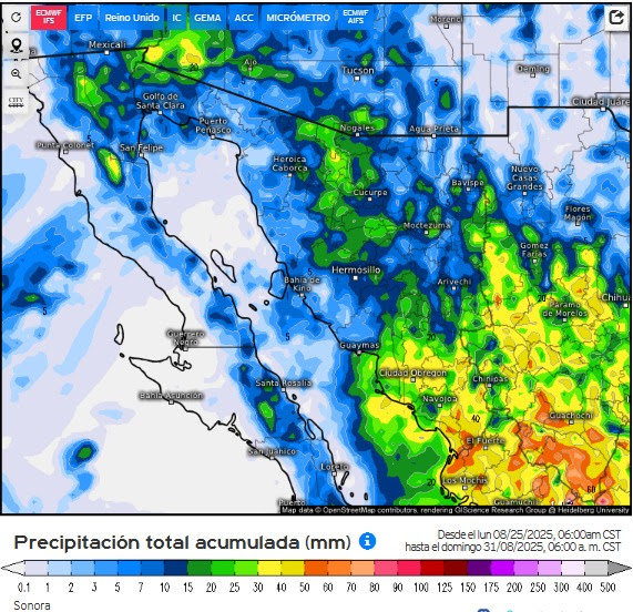 Continúa el pronóstico de lluvias esta semana: CONAGUA